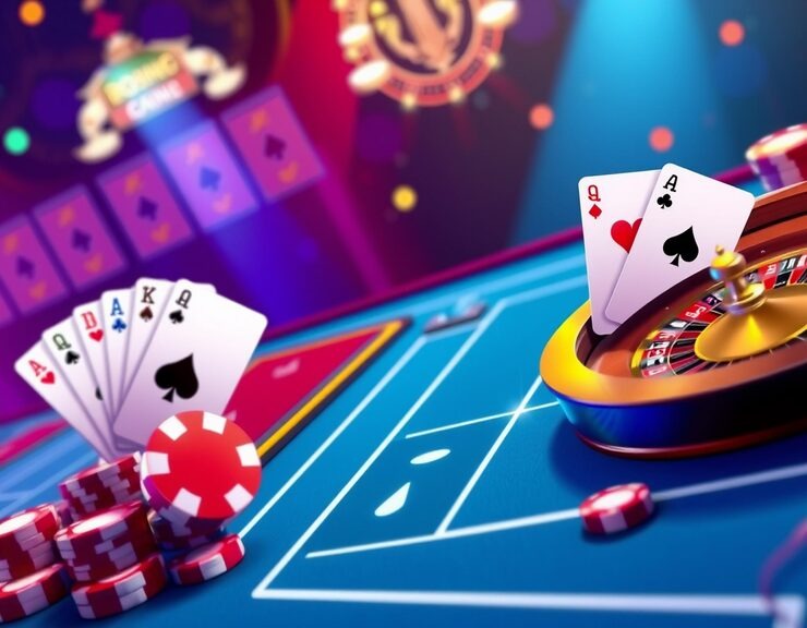 Live dealer blackjack table with HD camera setup